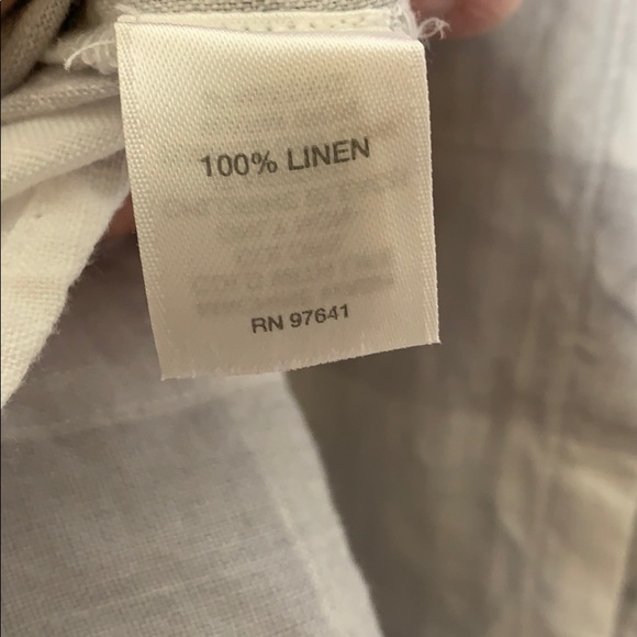 J. Jill Love‎ Linen Gray Buffalo Plaid Top - Picture 7 of 8